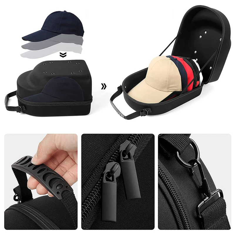 Hat Storage Box Baseball Cap Travel Bag Baseball Cap Travel Case Storage Box Display Bag Baseball Cap Handbag