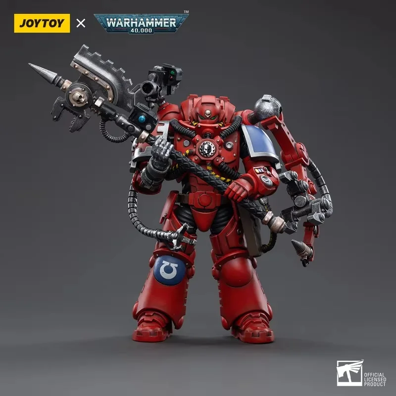 

1/18 JOYTOY Warhammer 40k Darktide Ultramarines Primaris Techmarine Action Figurine Model Kit Desktop Ornament Toy Gift