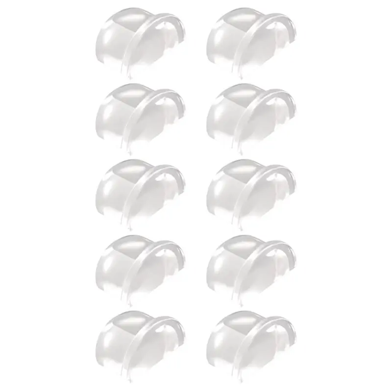 AB41 - Butée de porte en silicone transparente autocollante, protection murale, tampon pour poignée de porte, coin d'armoire, meuble