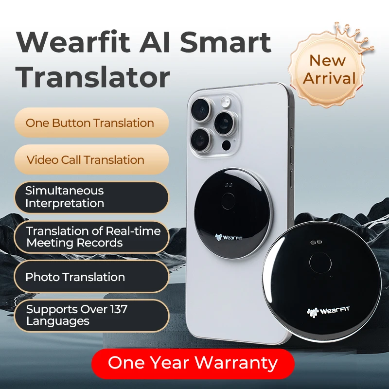 

AI Voice Photo Recording Translator Wireless Bluetooth Earphones Video Translation Multi 139 Languages Real Time Translate