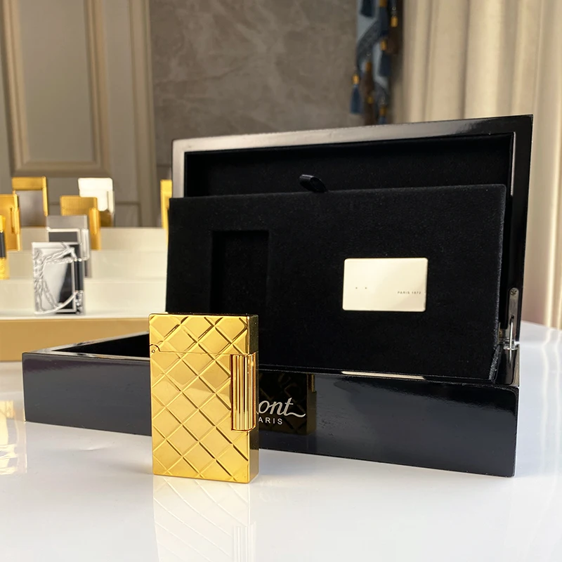 

Luxury Single & Double Flame Butane Lighter New Commemorative Edition Ping Sound Natural Paint Cigarette Smoker 17031