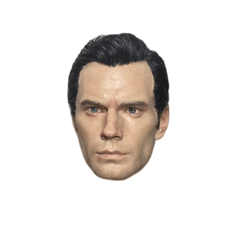 1/6 Scale Head Carving Henry Cavill Male Model PVC Hand-Planted Short Hair Suitable For 12-Inch Action Figure Body Doll