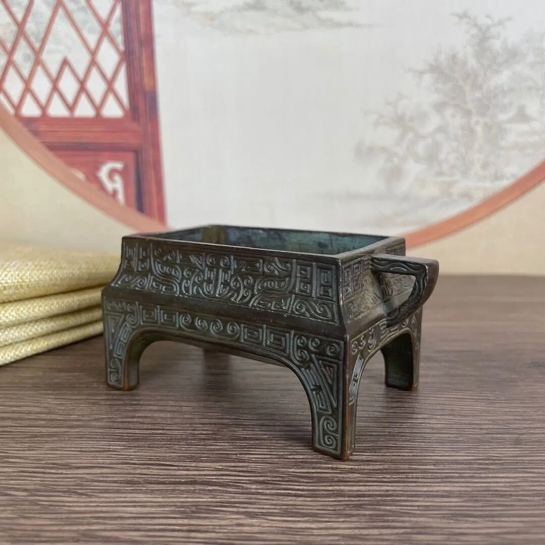 blessing Chinese bronze collectable buddha incense burner table decoration