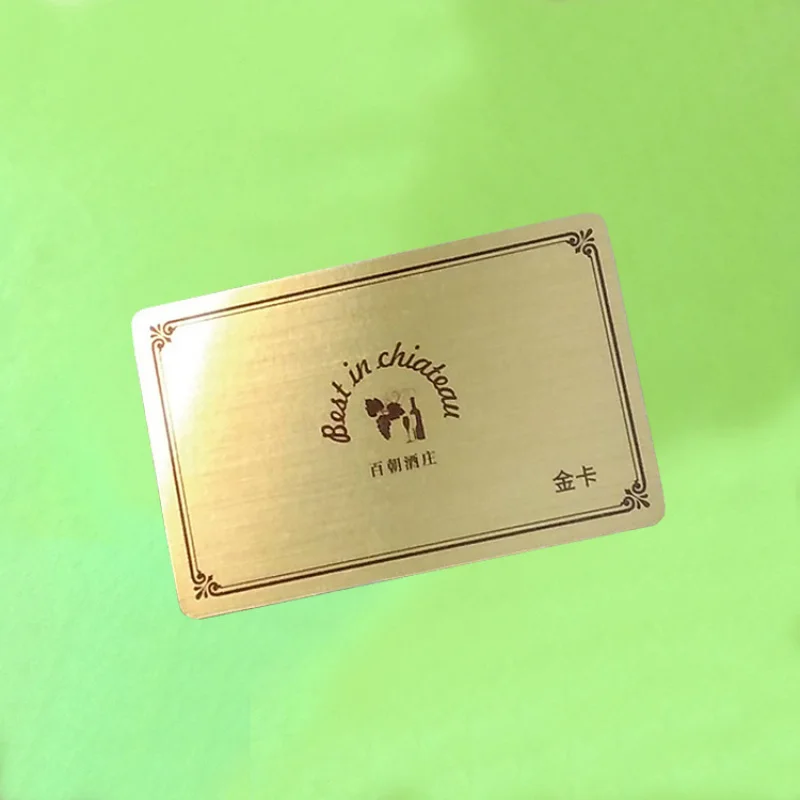 Customized. Factory Direct Sale Brushed Card Hotel Room Card Brushed Card Silver RFID NFC M1 Color Printed Brushed Ca
