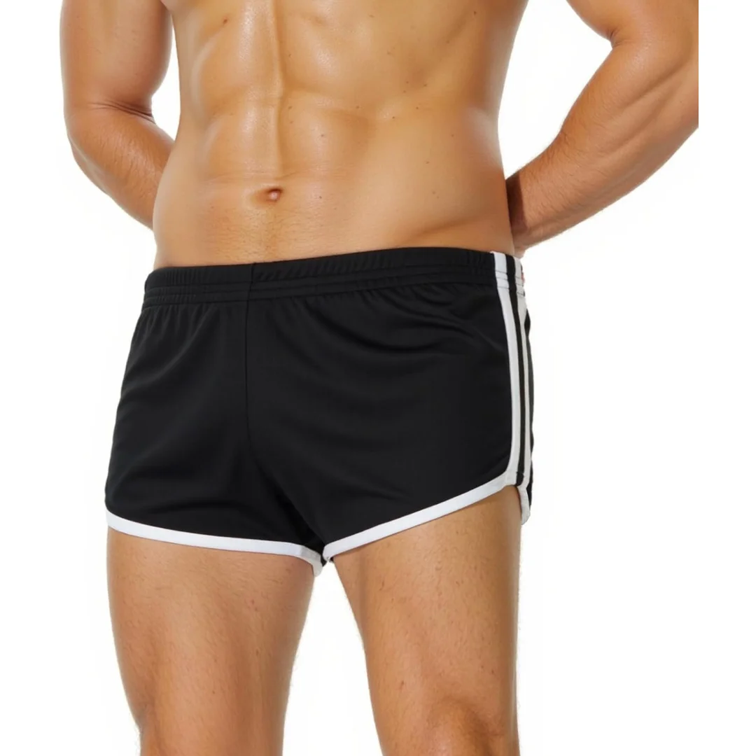 

AIMPACT Men's Mesh Booty Shorts 3 Inch Lightweight Athletic Sportswear Gym Workout Retro Running Short Shorts