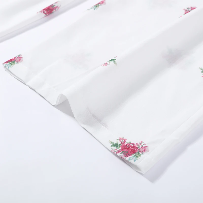 Neues Herbst-Set 2026: Schickes Blumenmuster-Hosen-Set für Damen – schmales Sling-Top, Camisole, weit geschnittene lange Hose und Jacke mit Revers und langen Ärmeln – Detail 11