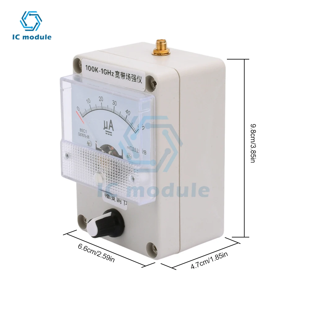 100Khz-1000Mhz szerokopasmowy pasywny miernik natężenia pola miernik natężenia pola miernik poziomu sygnału Rf + antena