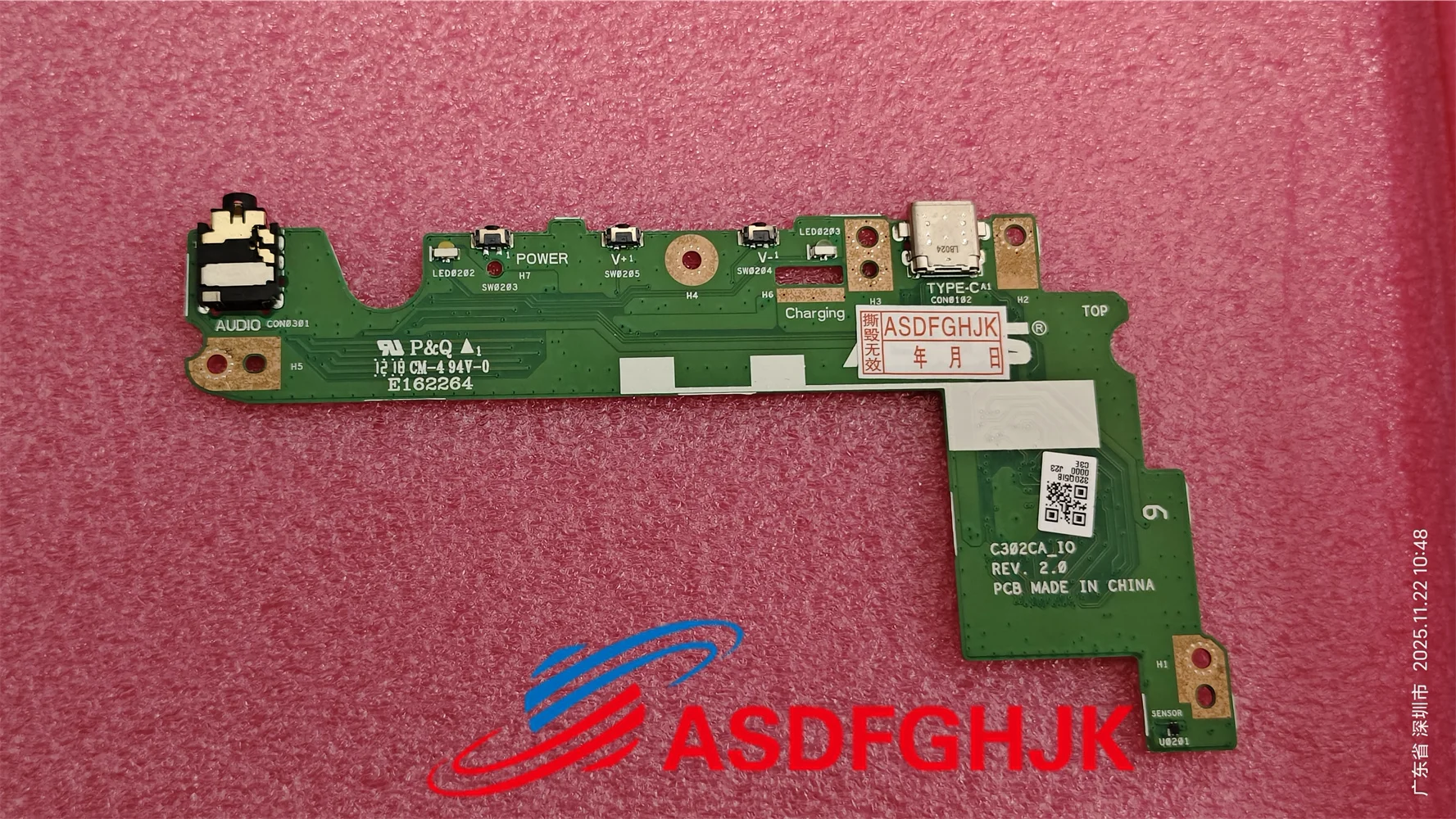 

original for Asus Chromebook Flip C302C C302CA IO Power Button Board test ok