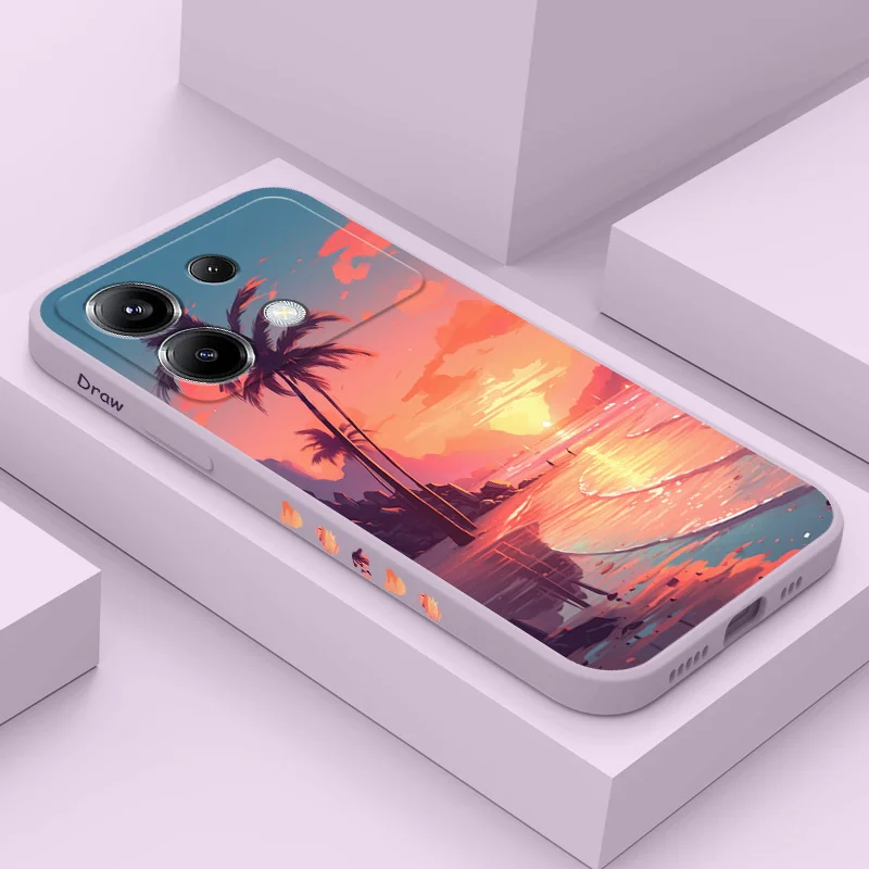 Beautiful Island Phone Case For Xiaomi Poco X6 F6 M6 M5 M5S F5 X5 F4 X4 M4 F3 M3 X3 Pro 4G 5G GT Silicone Cover