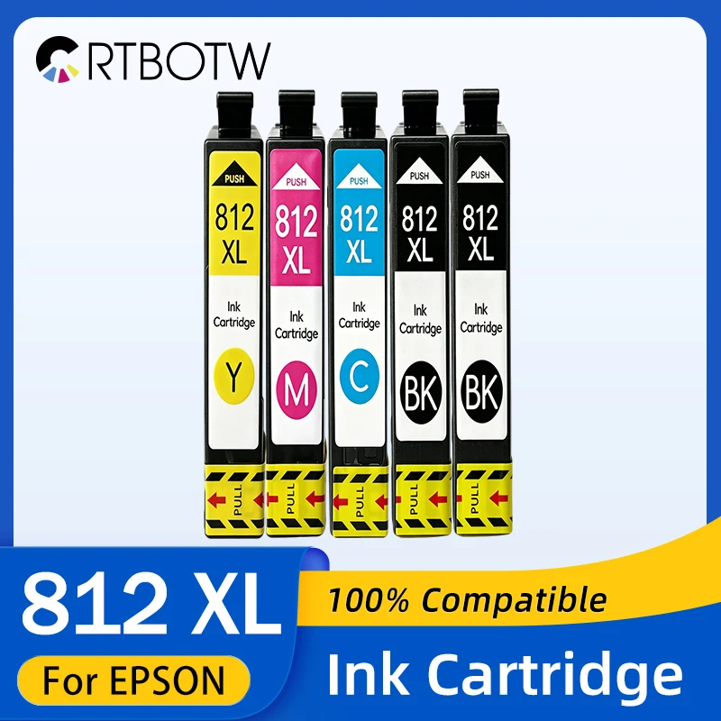 

T812 T812XL Ink Cartridge Compatible For Epson 812XL 812 XL Workforce WF-4830 WF-4835 WF-3820 WF-3825 WF-7830 WF-7840 WF-7845