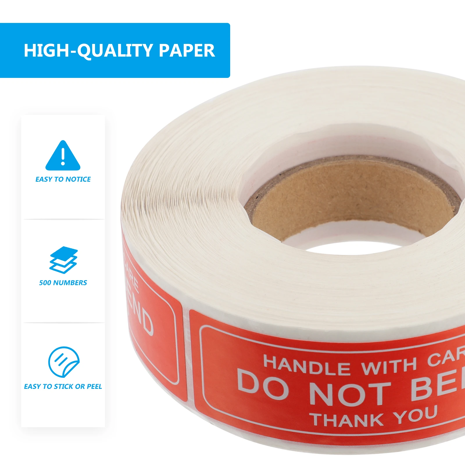 

Handle with Care Warning Stickers Red White Fragile Label for Shipping Packaging Free Stick to Cartons Drums Pallets