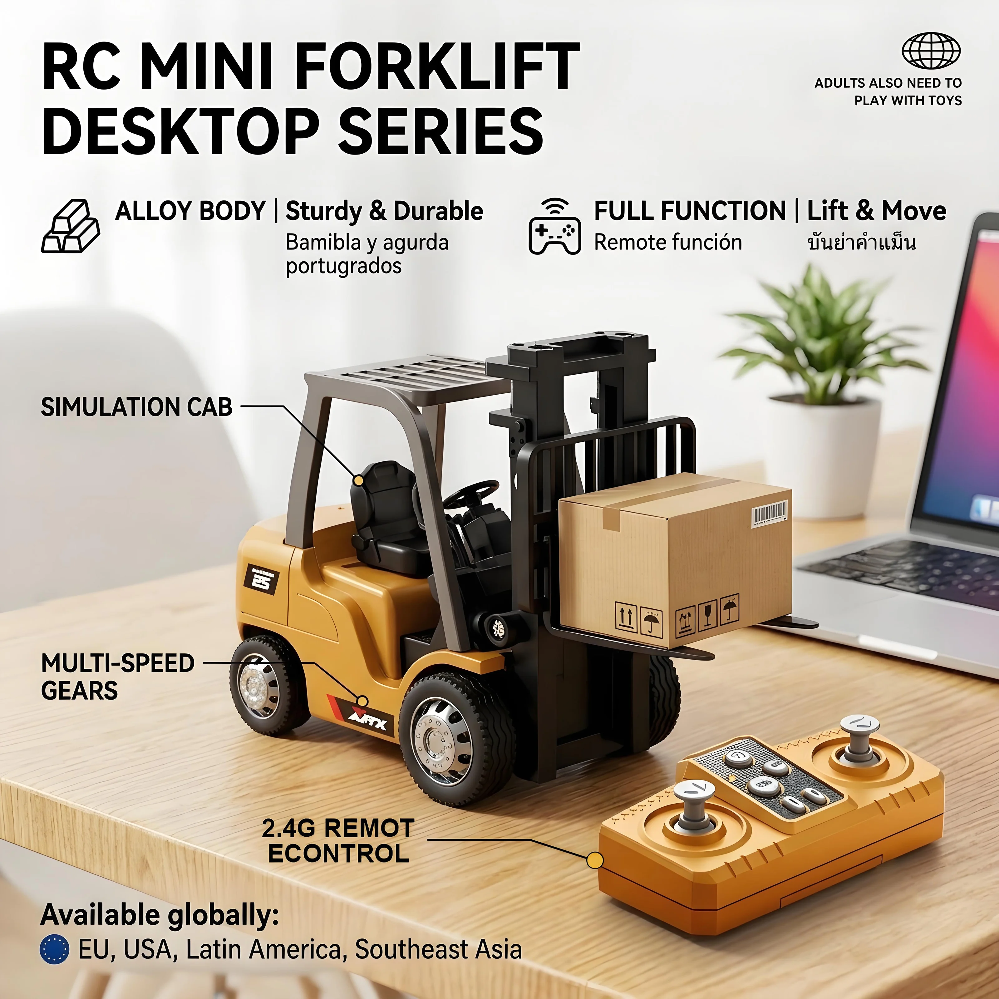 Kids Outdoor Digger - 2026년 신제품 1:64 스케일 미니 RC