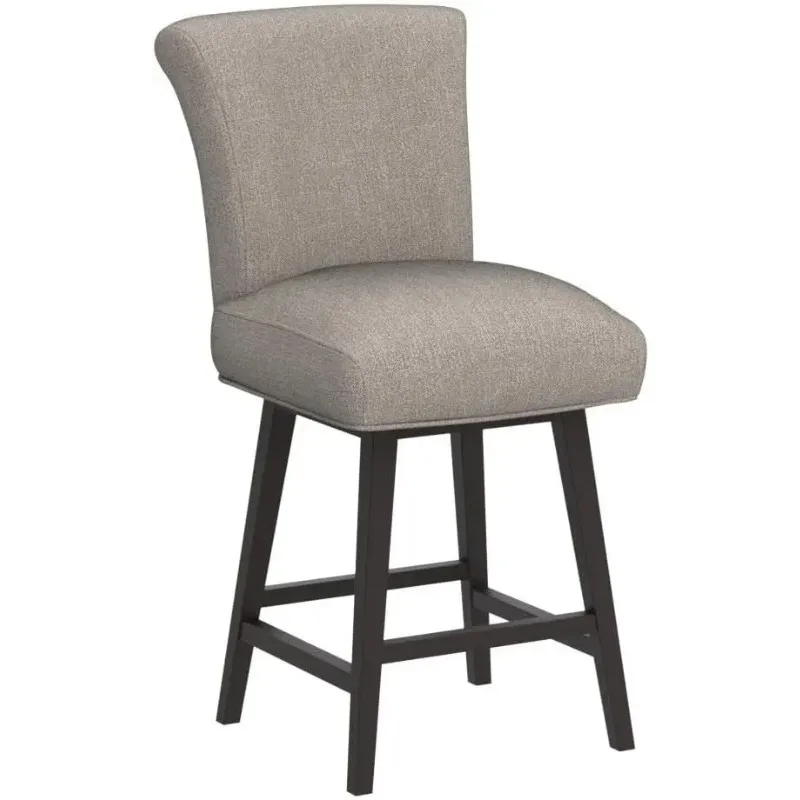 [Limited Time Offer, Buy Now!]26 Inch Counter Height Swivel Bar Stools Set of 2, FSC Certified Modern Fabric Swivel Barstool Cha