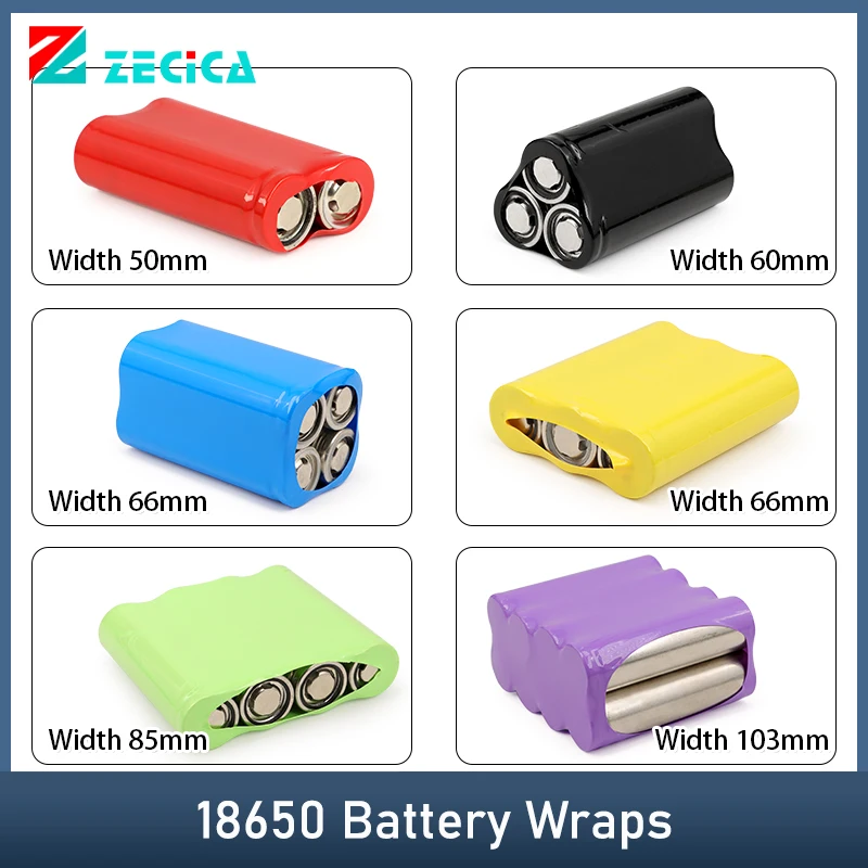 1/5M Battery Wraps 18650 21700 26650 No.5 Batteries Width 29.5~103mm PVC Heat Shrink Tube Lithium Shrinkable Film Case