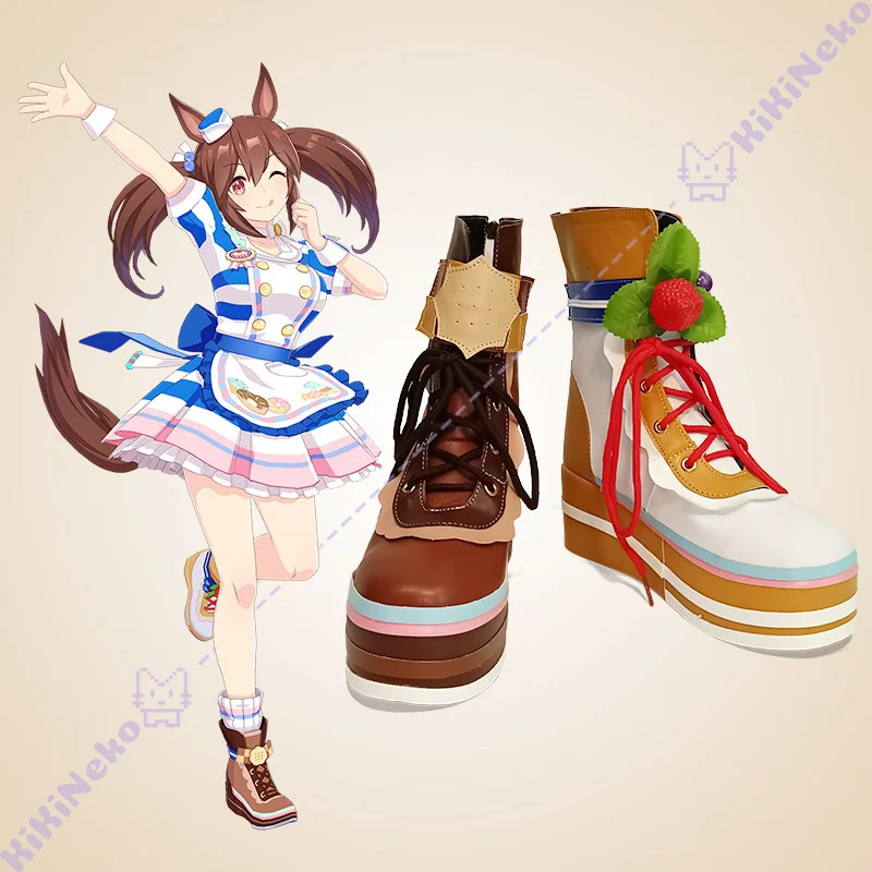 

Game Pretty Derby Hishi Akebono Cosplay Shoes Boots Supersize Umamusume For Hallowmas Party Adult Women Men