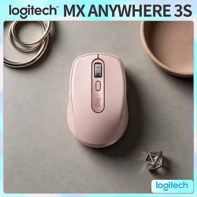Wireless MX Anywhere 3S - 8000 DPI, 3-Device Bluetooth, Hyper-Scroll, Great for Stationery Team Meeting & Project Discussion