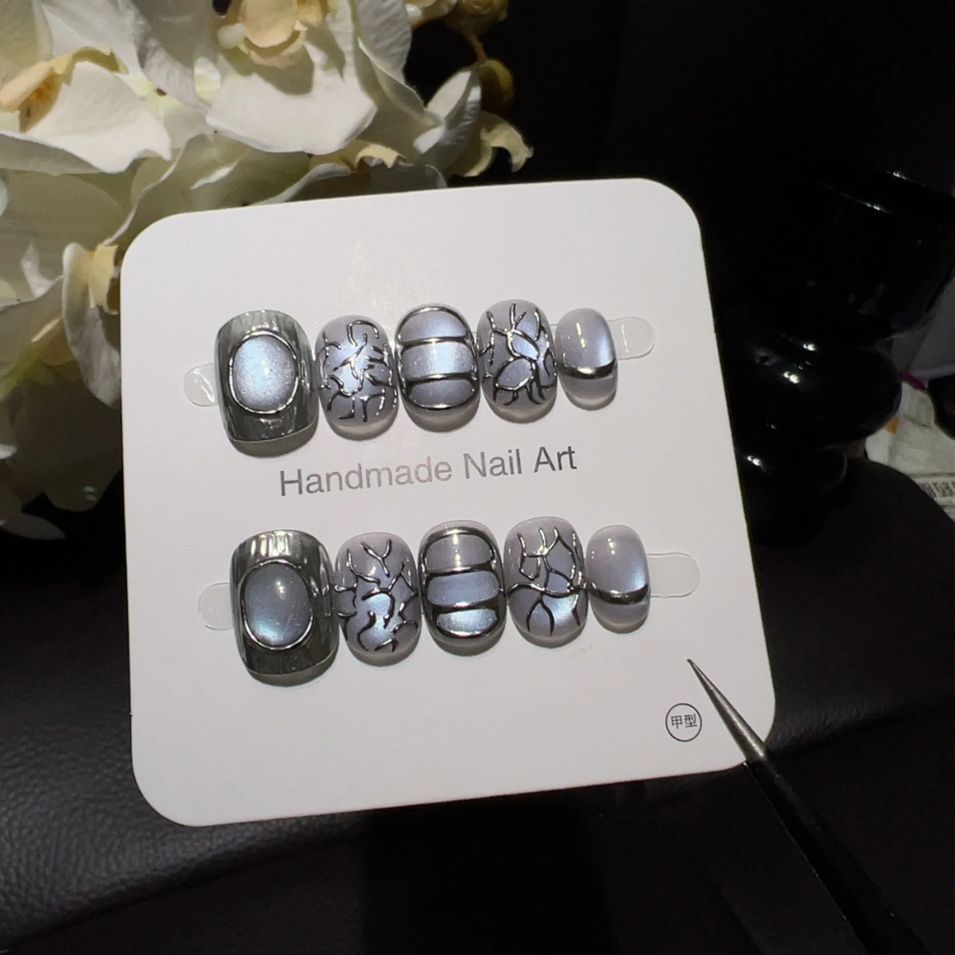 10 Stück Handgefertigte Kurze – Nail Art Full Cat Eye Bewertung und Preis