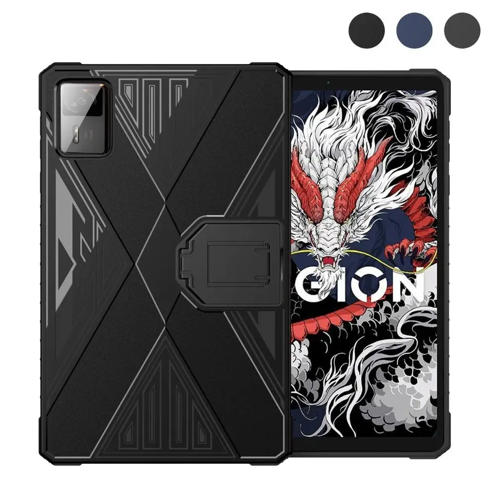 

New TPU Tablet Case with Stand Anti-Scratch Back Cover Soft Shockproof Protective Cover for Lenovo Legion Y700 4th Gen