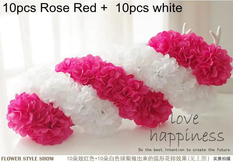 قوس حائط كبير من زهور الأقحوان الاصطناعية ، 11 سنتيمتر ، زهور وهمية ، لعمل إكليل الزفاف ، أبيض #4