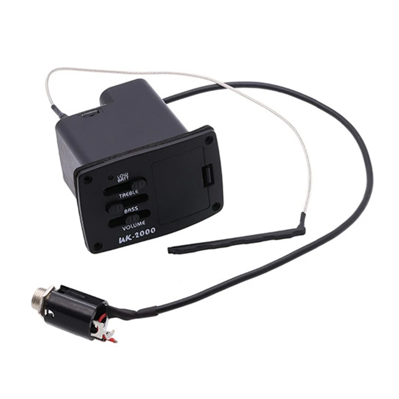 Pastillas UK-2000 Ukelele Mini pastilla de guitarra 2 bandas UK2000 EQ sistema ecualizador para ukelele Guitarra-VVBC