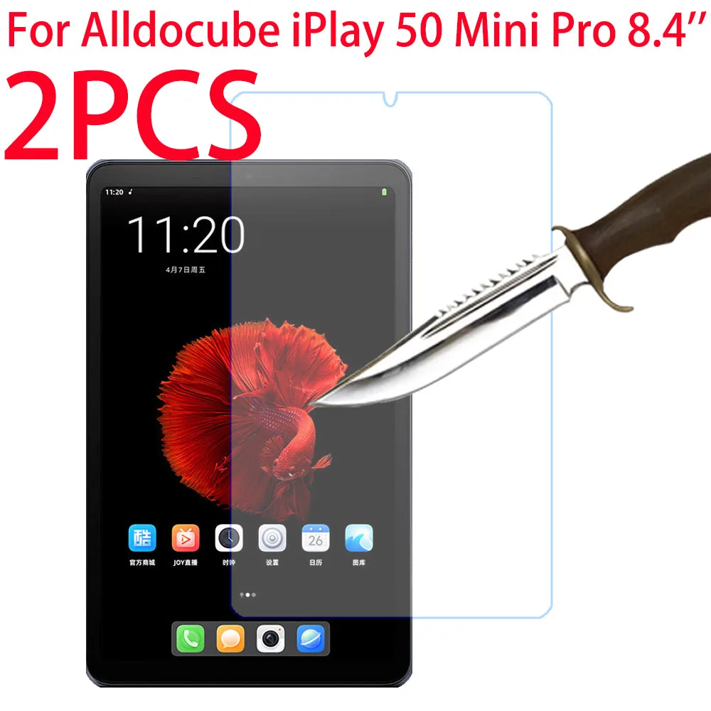 

2 Packs HD Scratch Proof Tempered Glass Screen Protector For Alldocube iPlay 50 Mini PRO Tablet 8.4-inch Protective Film