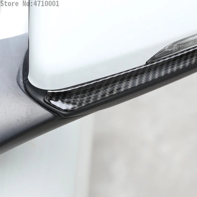 ABS Carbon Fiber For BMW X1 F48 1 2 series Active Tourer f45 f46 218i 16-19 Side Rearview Mirror Strips Trim For BMW X2 F47 - view 4