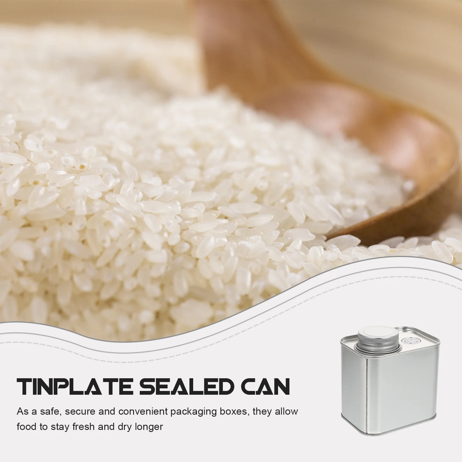 

2Pcs Practical Tinplate Coffee Storage Cans Sealed Boxes for Tea Grains Nuts Dry Food Containers Tinplate Cans