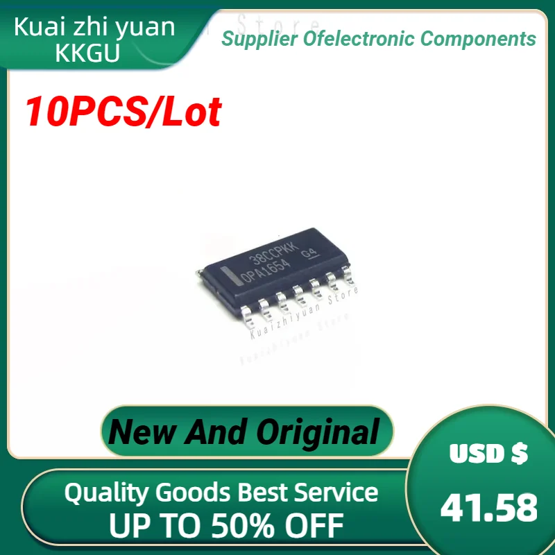 10PCS/Lot New And Original OPA1654AIDR SOP-14 OPA1654AID OPA1654 SOP14 Quality Goods