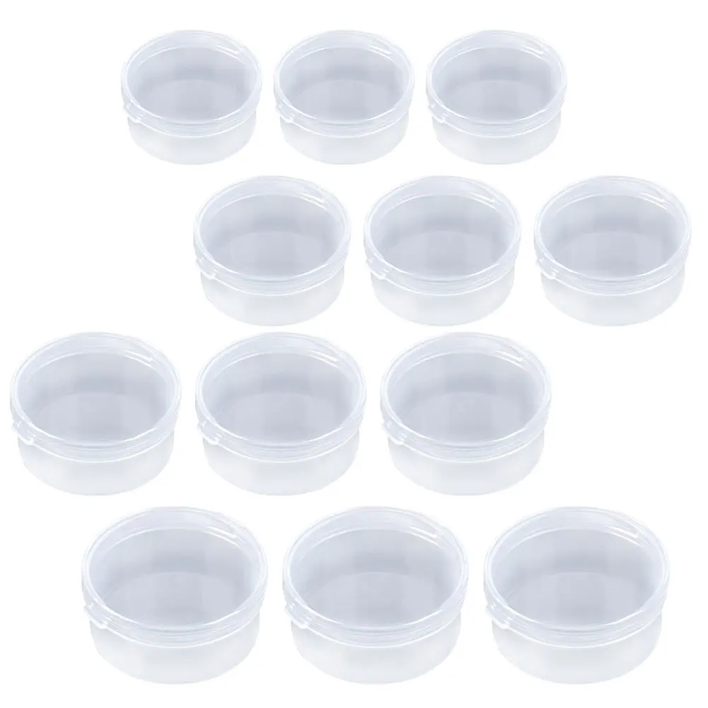 

36pcs Plastic Storage Boxes Round Containers Lid for Jewelry Beads Rings ganizing Tidy Durability Quality Material