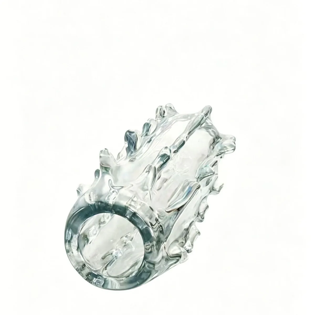 New transparent sea cucumber glass vase glazed ornament home living room flower arrangement decorative art cross-border Boshan