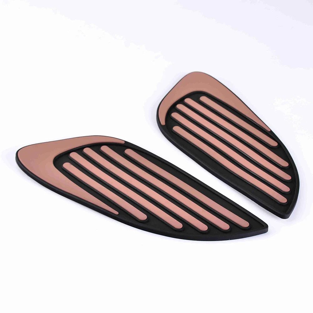 Motorcycle Anti Slip Tank Pad Sticker Gas Knee Grip Traction Side Decal for YAMAHA XSR155 XSR700 XSR900(Pink)