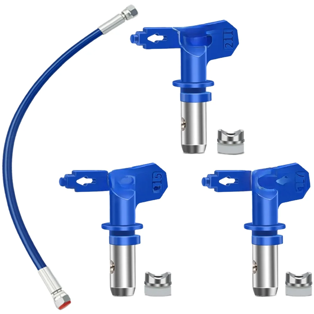 Spray Nozzle Side Tube With 3 Blue Tips For Paint Latex Spraying Machine Professional Spraying Parts Spray Painting Machine Part