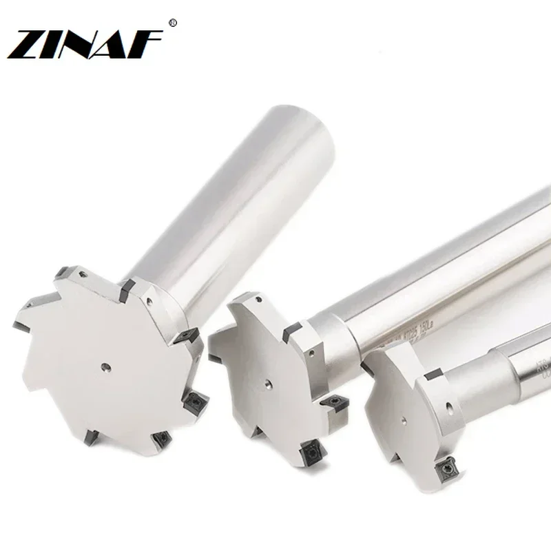 Imagem -04 - T-slot Fresas Edge Milling Cutter Holder Fresadora Cnc Ccmt Mpht Mts H05 H06 H08 H10 H12 H20 D20-d100