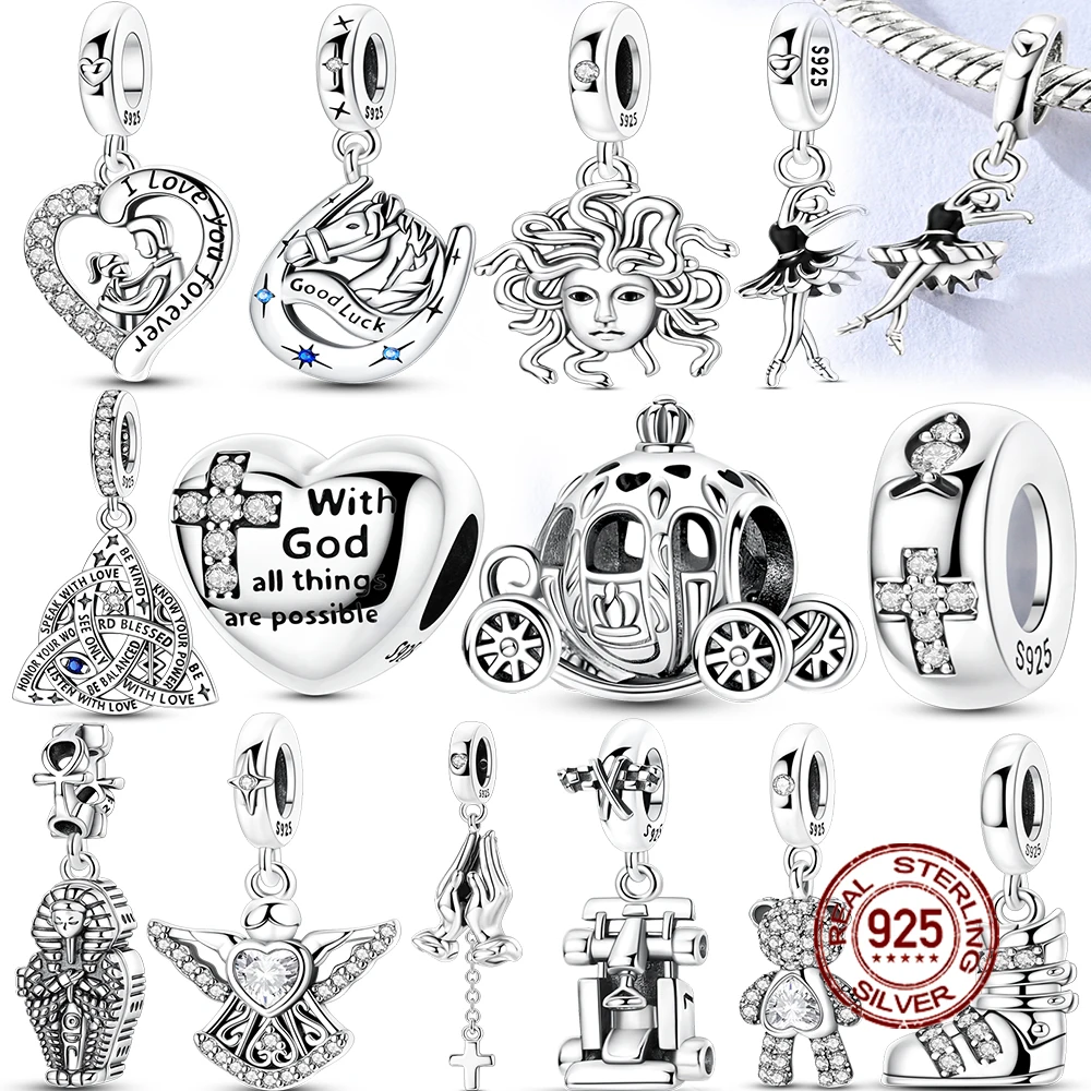 

Подвески-шармы из стерлингового серебра 925 пробы: Медведь, Карта, Семейное дерево. Для браслетов и кулонов. Женские ювелирные украшения, подарки.