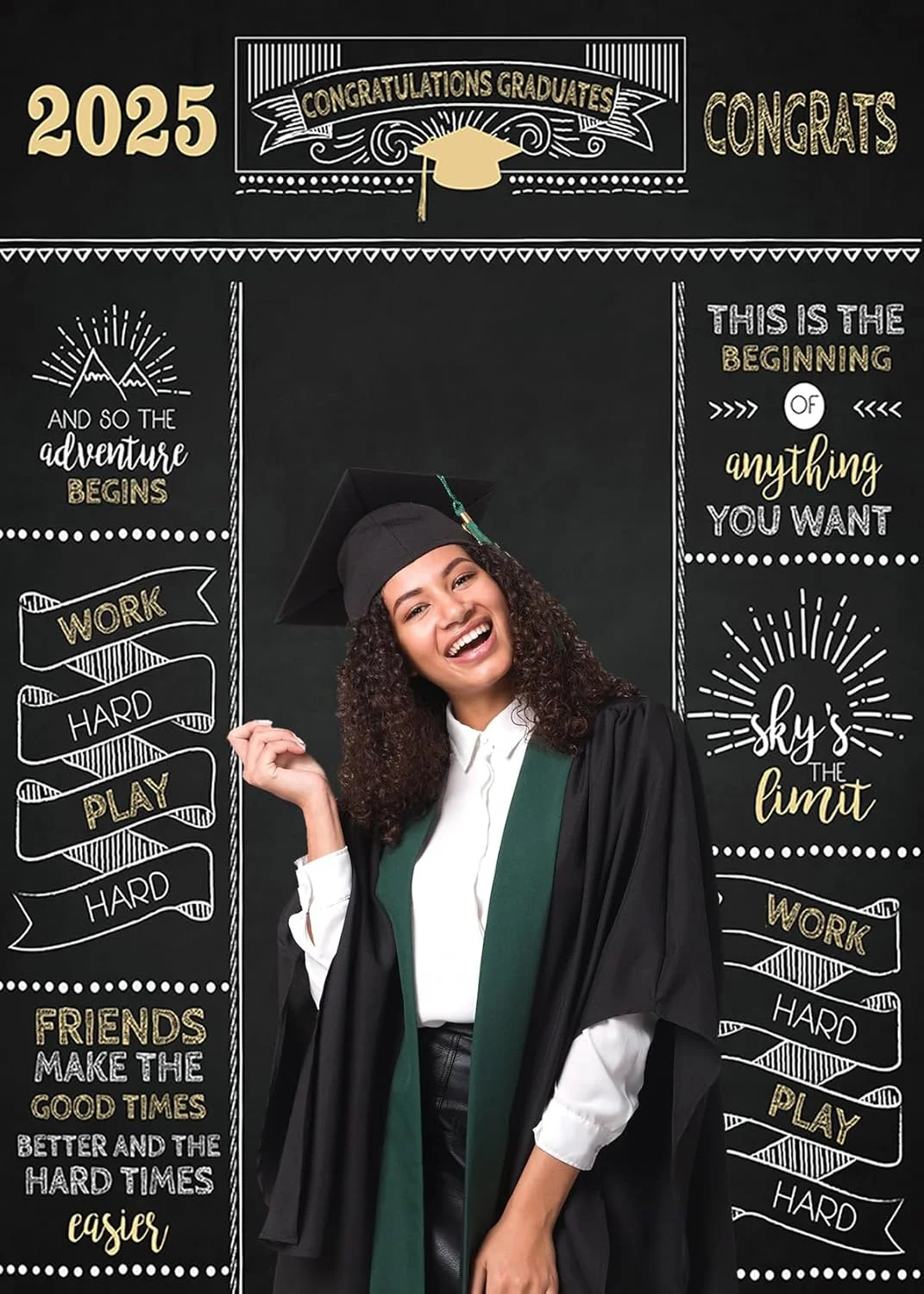 Mocsicka Sfondo fotografico 2025 Festa di laurea Sfondo Laurea Prom Sfondo fotografico Congratulazioni Laureati Banner