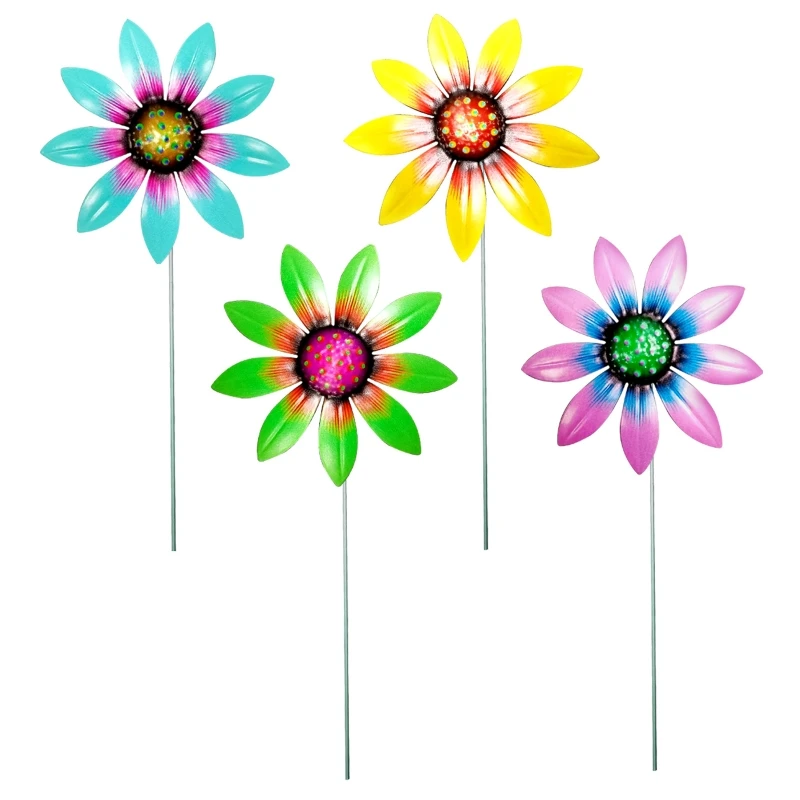 

Metal Sunflower Ornament for Home Outdoor Garden Stake Decor Patio Backyard Exquisite Flower Decoration Landscape Anti Fading