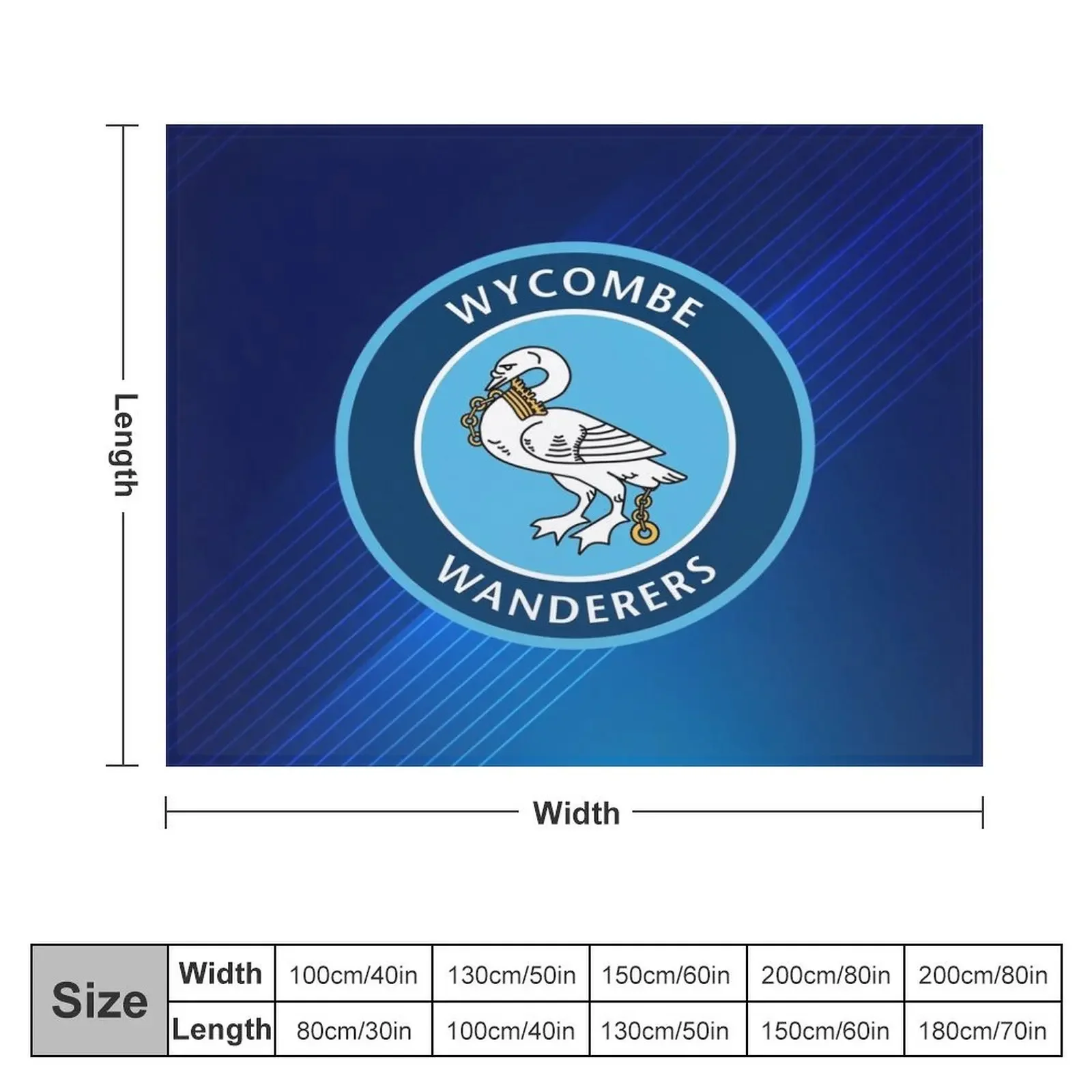 Wycombe Wanderers FC Home Throw Blanket warm for winter funny gift Blankets