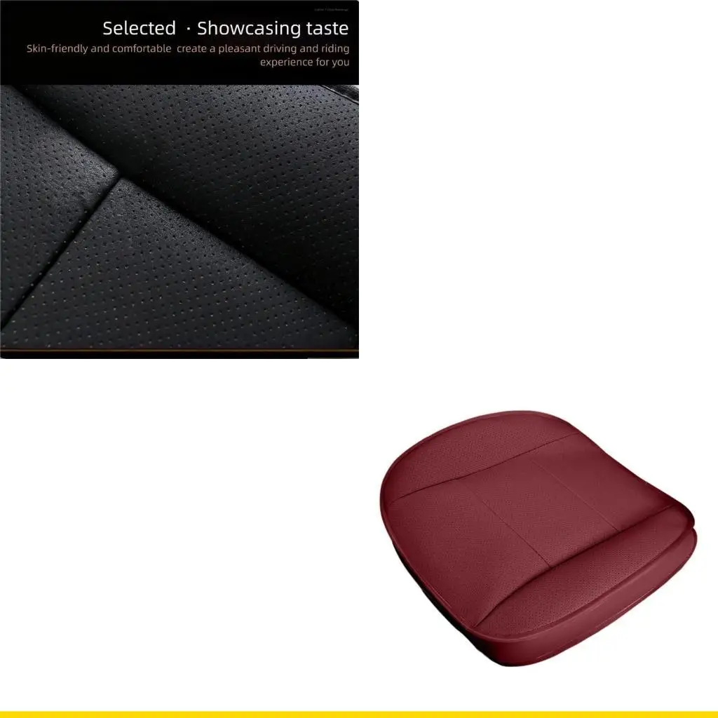 

SZCH Standard PU Car Chair Pillow Denial Backrest Not Slip Half Coverage Simple