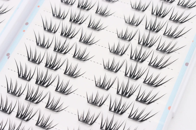 30 Reihen DlY Einzelne Cluster-Seide, handgefertigt, Cluster-Wimpernbuch, Wimpernverlängerung, künstliche Wimpern, segmentierte Wimpernverlängerung – Detail 34