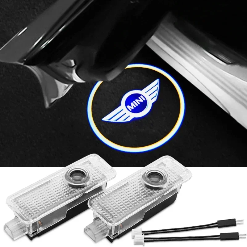 

2PC For MINI Cooper One S JCW R56 R55 R53 F55 F56 R57 R60 Car Door Welcome Lamps HD LED Laser Projectaor Lights Auto Accessories