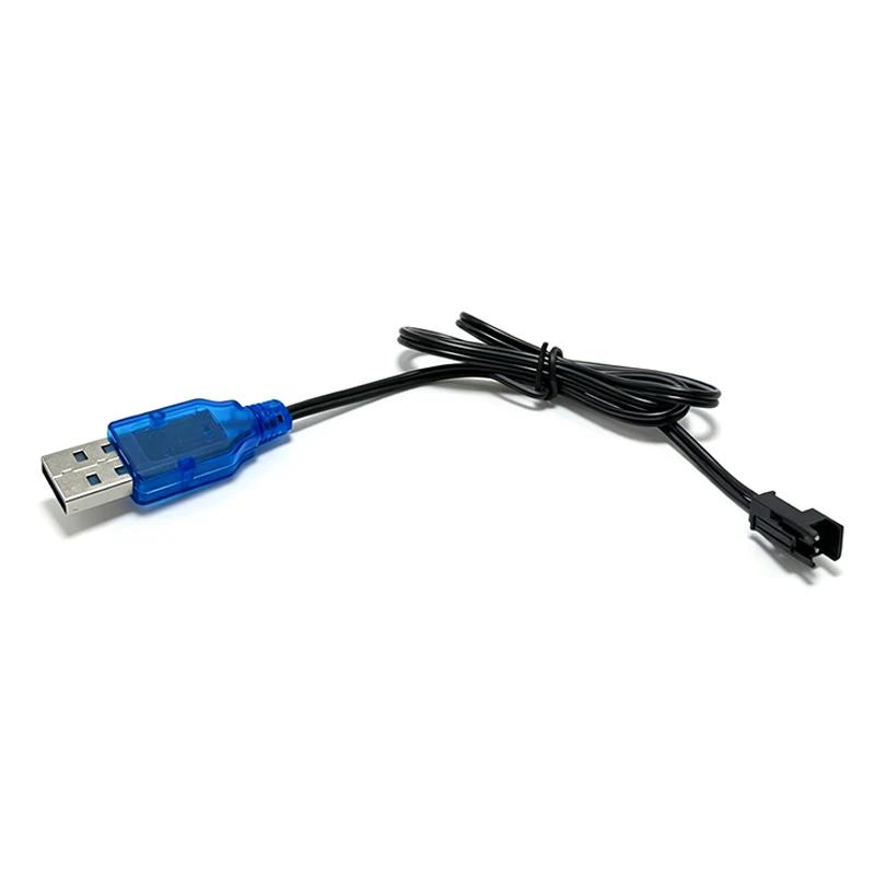 

USB Charger Cable For 3.7V 400mA Lithium Battery Charger SM-2P Forward Plug Electric Toy USB Charging Cable