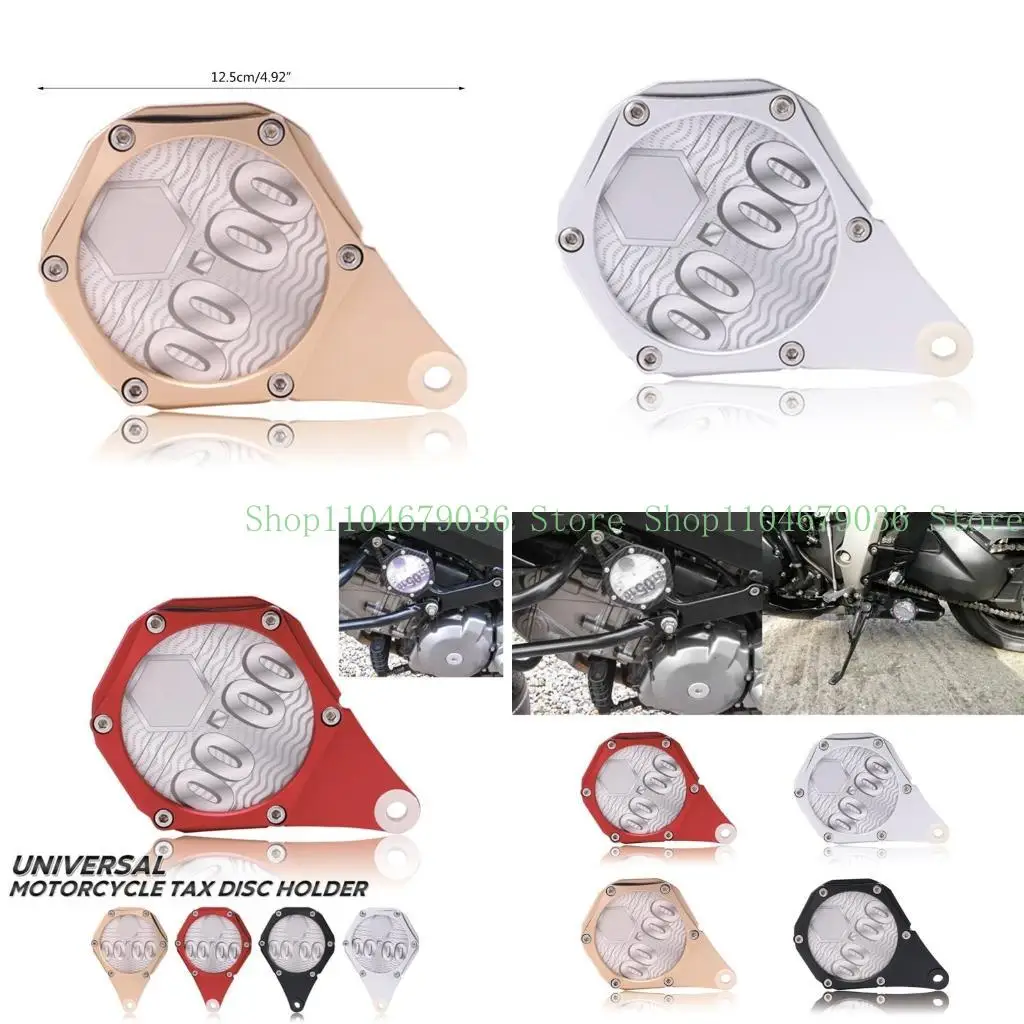 

652F Upgraded Motorbike Motorcycle- Quad- Bike Scooter- Moped- Tax Disc Holder Waterproof Plate Quality Aluminum Made 4 Color