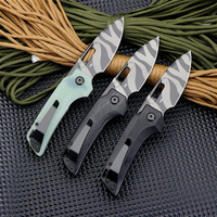 New Folding Pocket Outdoor Camping Knife D2 Steel G10 Handle Hiking Survival Hunting Tactical Fruit Kitchen Portable Tool Knives