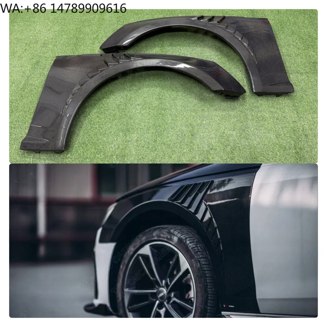 A5 S5 B9 High Quality Carbon Fiber R Style Front Side Fender Auto Front Wheel Fenders for  A5 S5 8W6 B9 B9.5