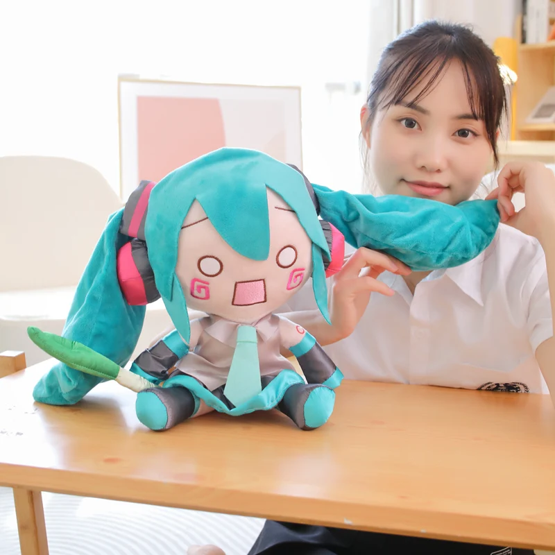 ระเบิดH Atsune Mikuตุ๊กตาPlushสาวสวยอุปกรณ์ต่อพ่วงของเล่นPlush Kawaiiหมอนสาวของขวัญวันเกิดคู่สาวของขวัญ