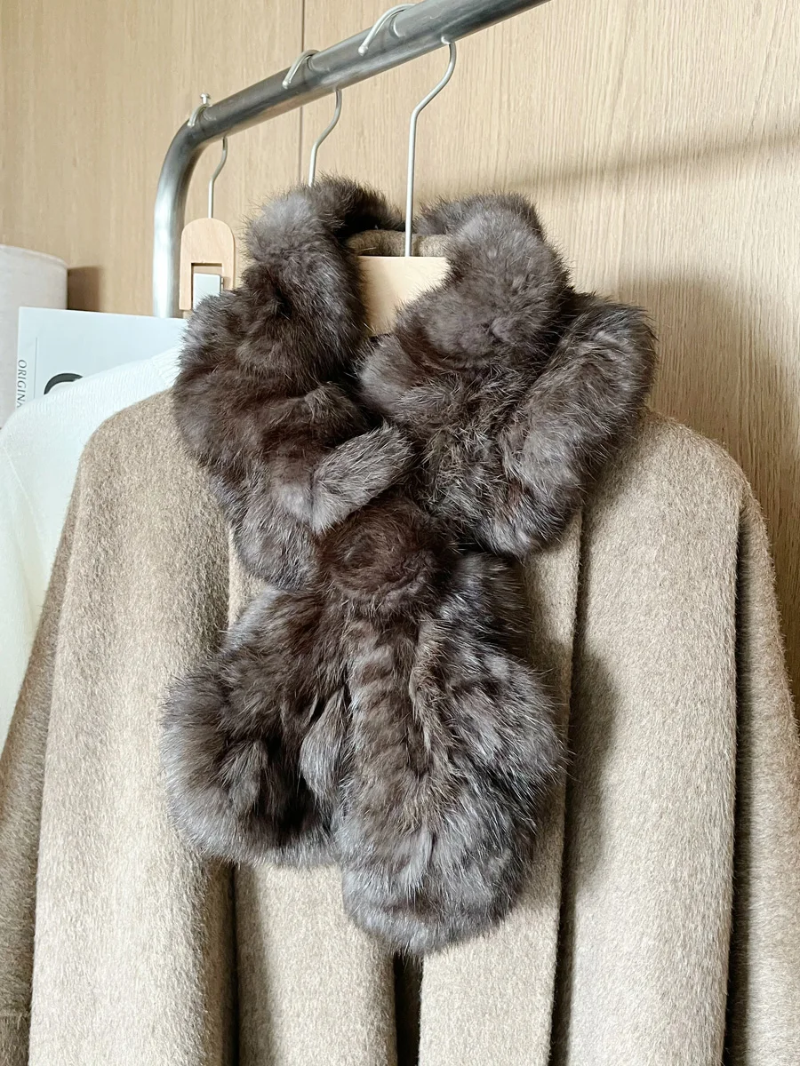 Elegant-foulard-en-velours-double-face-avec-fourrure-de-lapin-et-col-en-fourrure-de-cygne-pour-femme-accessoire-d'hiver-tendance
