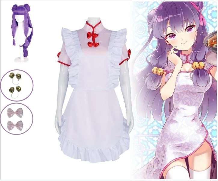 

Shampoo Cosplay Costume Sexy Dress Ranma ½ Nibun No Ichi Chinese Style Qipao Maid Outfit Sexy Suit Kawaii Party Halloween