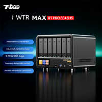 Aoostar WTR Max Mini PC | 11-Bay Home NAS Private Cloud Server with AMD Ryzen 7 PRO 8845HS, Dual 2.5G Ethernet Ports