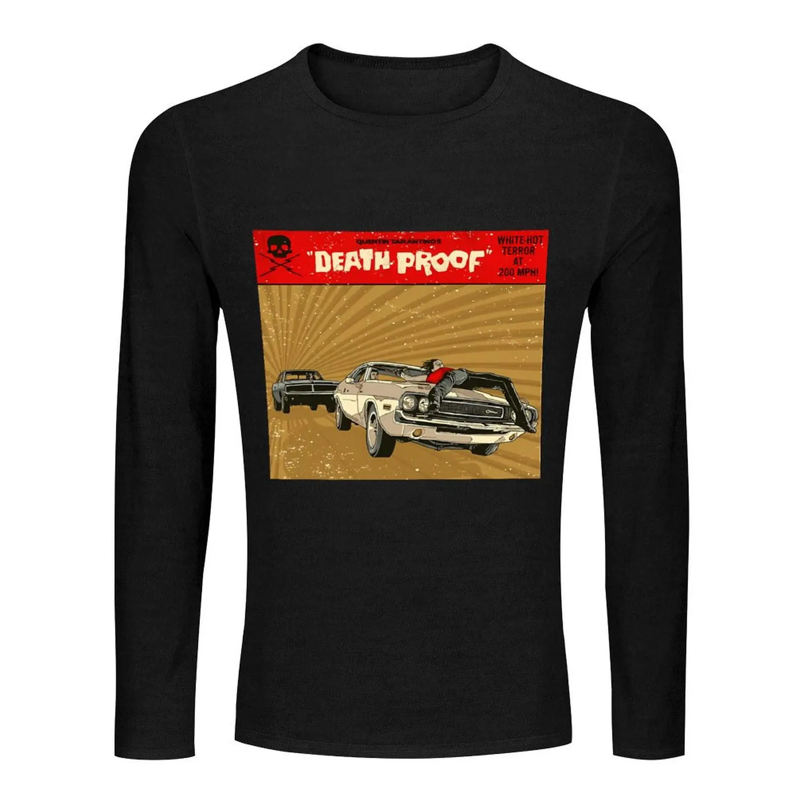 Death Proof Tarantino Long T-Shirt tees sweat shirt custom t shirts design your own black t-shirts for men