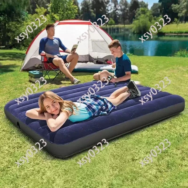 Indoor King Air Mattress With Built-in Foot Pump Portable Bedroom Bed